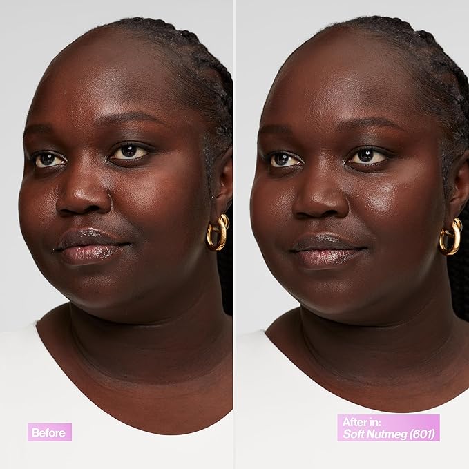 Revlon Illuminance Tinted Serum, Triple Hyaluronic Acid, Evens Out Skin Tone Over Time and Hydrates All Day, SPF 15, 601 Soft Nutmeg, 0.94 fl oz.-VivaGrace Women