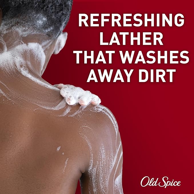 Old Spice Body Wash for Men, 24/7 Shower Fresh with Lasting Scent, Red Collection, Swagger with Cedarwood Scent, 33.4 fl oz (Pack of 4)-VivaGrace Women