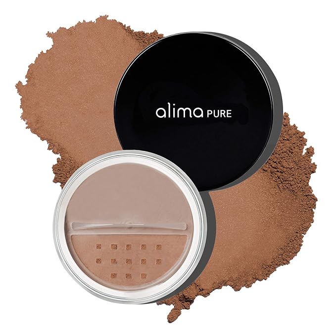 Alima Pure Matte Foundation Loose Mineral Powder Foundation Makeup, Loose Powder Makeup Oil Free Talc Free Powder, Natural Makeup Mineral Foundation Full Coverage Natural Foundation Powder .15 oz/4.5g-VivaGrace Women
