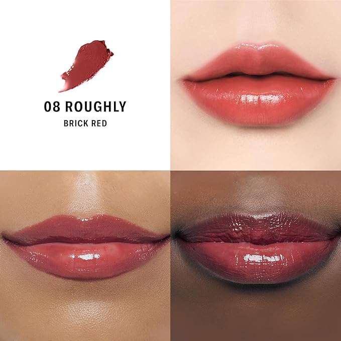 BRAYE Lipsleek Lip Balm, Monochromatic Cream Blush 2-in-1 Face Makeup, Hydrating & Mood Buildable, Vegan + Cruelty-Free Glow for Cheeks l 08 Roughly-VivaGrace Women