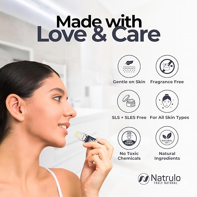 Beef Tallow Lip Balm – Natural Tallow Beeswax Chapstick – Hydrating Moisturizer Grass Fed Bison Tallow Balm Lip Care – Soothes Chapped, Dry Lips, Sensitive Skin – Long Lasting & Vitamin Rich USA-Made-VivaGrace Women