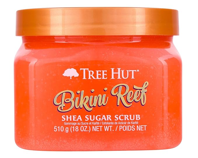 Tree Hut Bikini Reef Shea Sugar Scrub | Exfoliating Body Scrub Removes Dead, Dry Skin for a Soft & Hydrated Feel | Nourishing Essential Body Care | 18 fl oz.-VivaGrace Women