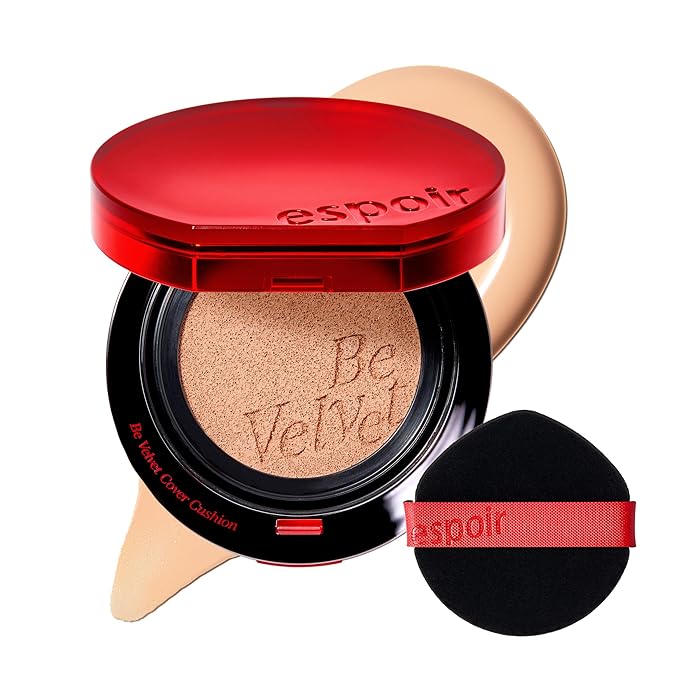 espoir [NEW] Be Velvet Cushion Foundation | Quick and Easy Coverage with Long-lasting Color by Zero Oxidation (#22 Petal, 0.46 Ounce (Pack of 1))-VivaGrace Women