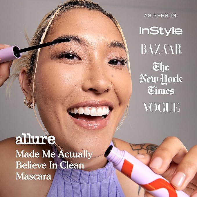 Tower 28 MakeWaves Mascara - Volumizing and Lash Lengthening Water-Resistant Mascara - No Clumping or Flaking - for Sensitive Eyes – Jet Black-VivaGrace Women
