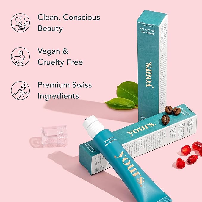 YOURS Eye Serum with Caffeine & Antioxidants | Hydrates and Brightens Under Eye Area | Restores Skin Firmness and Reduces Appearance of Fine Lines-VivaGrace Women