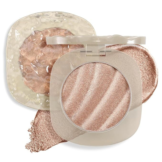 Boobeen Highlighter Makeup Palette, Long Lasting Glow Shimmer Illuminator Contour Powder for Face Radiant Glow-VivaGrace Women