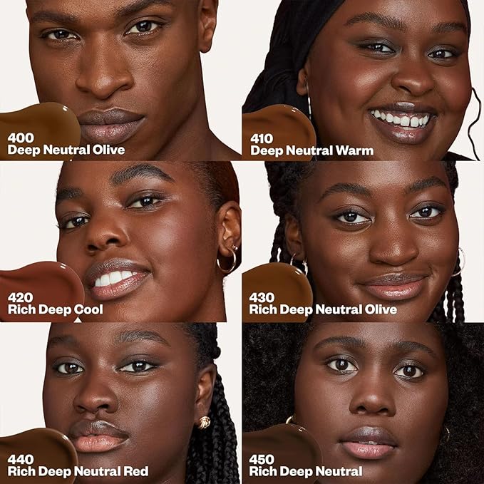 Kosas Revealer Skin-Improving Foundation with SPF 25 Protection - Hydrate, Brighten, Soothe, Plump, Protect Skin - Smoothing Texture, Natural Finish and Clean Formula - Rich Deep Cool 420-VivaGrace Women