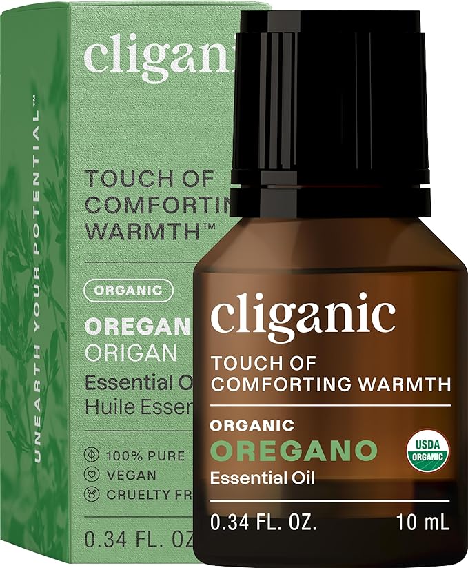 Cliganic Organic Oregano Essential Oil, 100% Pure Natural for Aromatherapy | Non-GMO Verified (Packaging May Vary)-VivaGrace Women