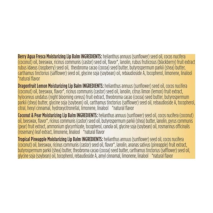 Burts Bees Tropical Assortment Lip Balm, 0.6 OZ-VivaGrace Women