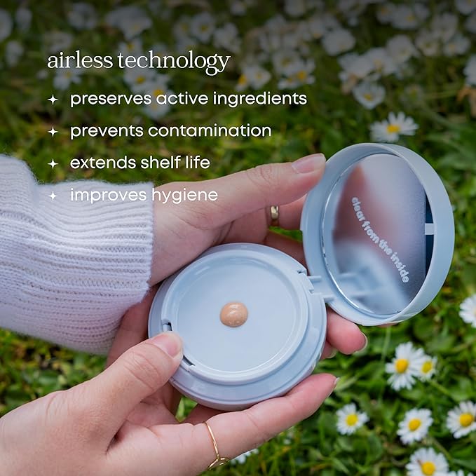 Natural Glow Foundation - Light to Medium Coverage Cushion Foundation Makeup with Hyaluronic Acid & Tea Tree Extract - Vegan & Cruelty-Free Cream Foundation - K Beauty - 15g/0.52oz - Mahogany-VivaGrace Women