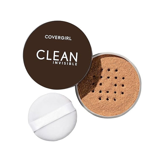 COVERGIRL Clean Invisible Loose Powder - Loose Powder, Setting Powder, Vegan Formula - Translucent Deep, 20g (0.7 oz)-VivaGrace Women