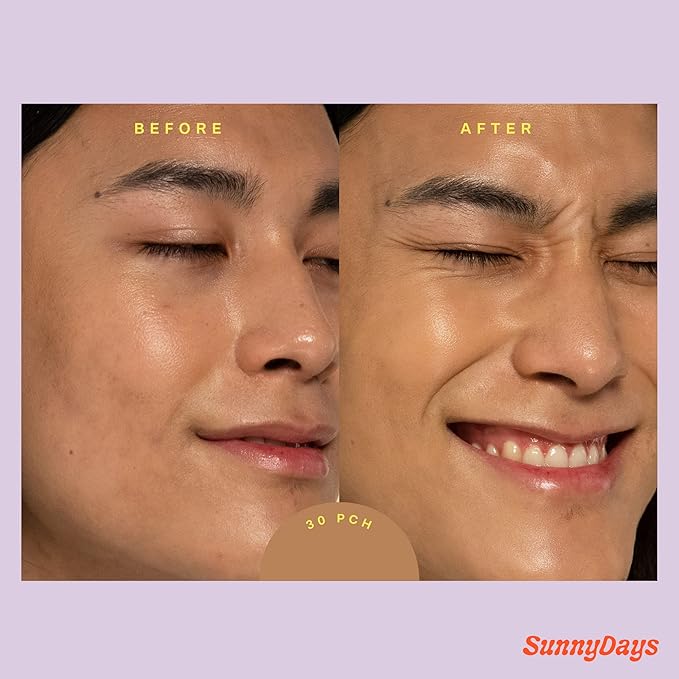 Tower 28 Beauty SunnyDays SPF 30 Tinted Mineral Sunscreen - For Sensitive Skin - 2-in-1 Facial Broad Spectrum UVA/UVB Protection + Foundation – Shade 30 PCH, 1 Fl Oz-VivaGrace Women