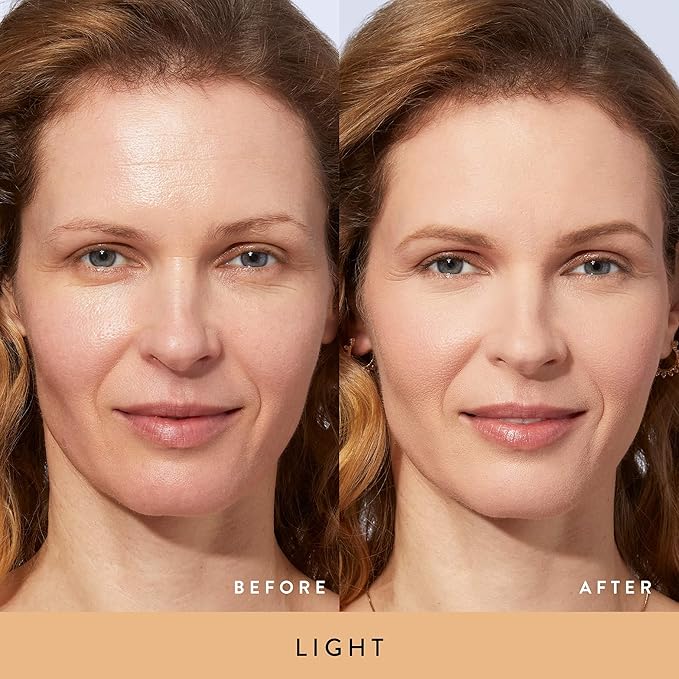 LAURA GELLER NEW YORK Baked Balance-n-Brighten Foundation with Kabuki Brush Makeup Set, Light-VivaGrace Women