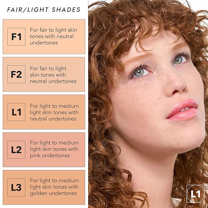 COVER FX Pressed Mineral Foundation - Shade F1 - Weightless Powder Foundation - Buildable Light to Full Coverage - Matte Finish - All Skin Types-VivaGrace Women