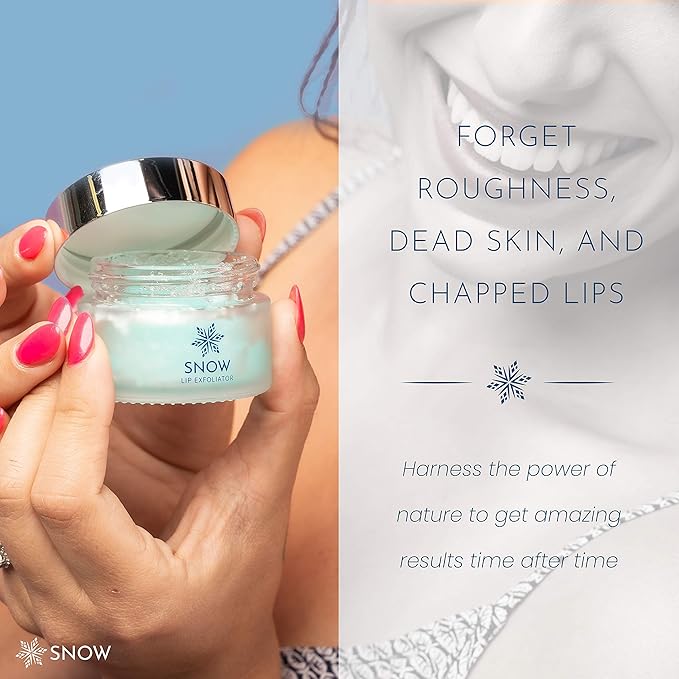 SNOW Lip Exfoliating Sugar Scrub - Lip Scrub Exfoliator for Plump & Soft Lips - Lip Care Product with Jojoba Oil - Moisturize Dry Lips - Lip Care Kit Essential - Lavender & Mint-VivaGrace Women