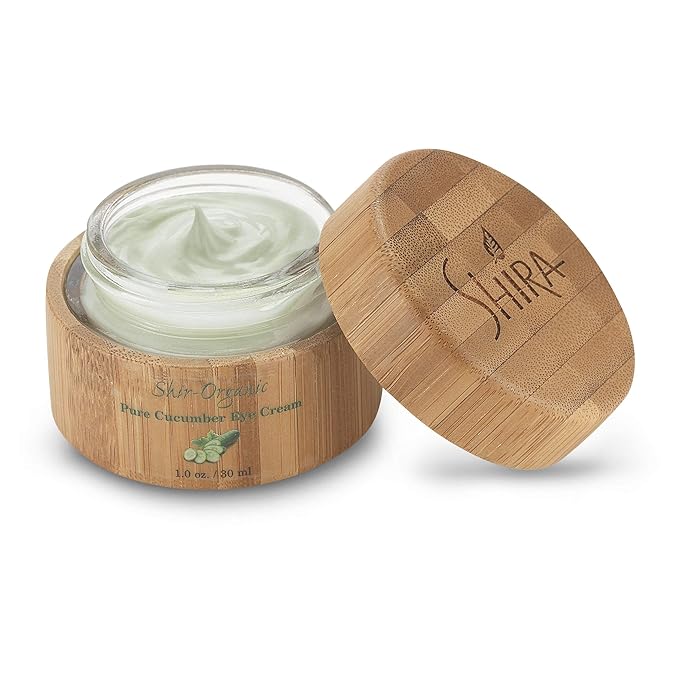 Shir-Organic Pure Cucumber Eye Cream For Dark Circles Eye Puffiness Wrinkles Instant Hydration Anti Aging Eye Cream for All Skin Type (30 ML)-VivaGrace Women