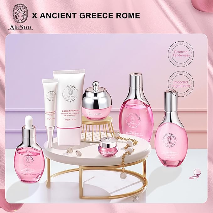 Hyaluronic Acid Anti Aging Skin Care Set Daily Skincare Kit For Women Gift Set 7 Pieces Women Beauty Set-VivaGrace Women