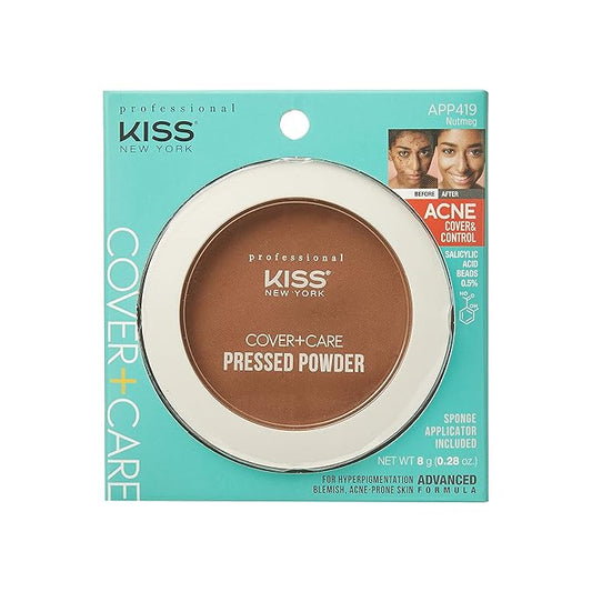 KISS Cover and Care Acne Control Pressed Powder- APP419 (Nutmeg)-VivaGrace Women