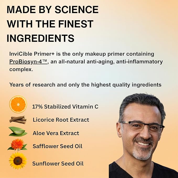 5 in 1 Primer For Face Before Makeup | 17% Vitamin C | All Day Grip | Dark Spot Corrector | Silky Matt Finish | Chemical Free | Vegan | All Skin Types | Made in America | 1fl oz-VivaGrace Women