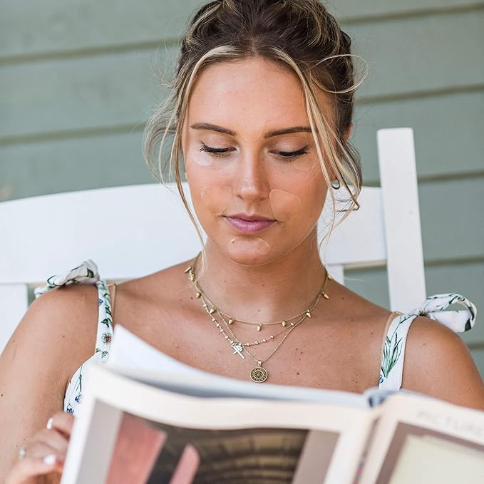 Toute Nuit Wrinkle Patches – Trial Pack – Face Tape for Forehead, Eyes & Mouth – Hypoallergenic Anti Wrinkle Patches – 54 Count, Made in USA-VivaGrace Women