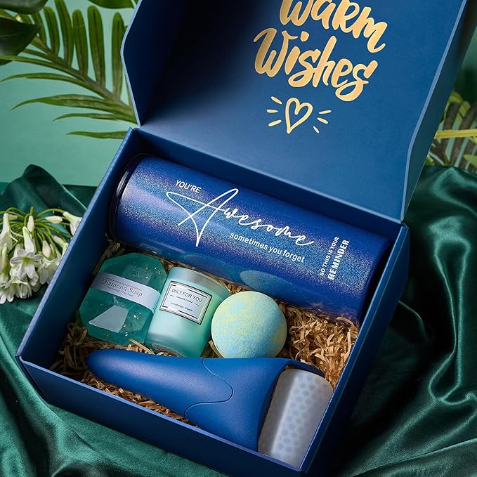 Gifts for Women, Self Care Gift, Relaxing Spa Bath Gift Basket Set for Women Her Mom Friends Sister Wife, Unique Gift Ideas for Birthday Mothers Day Valentine's Day Christmas, Thank You Gift-VivaGrace Women