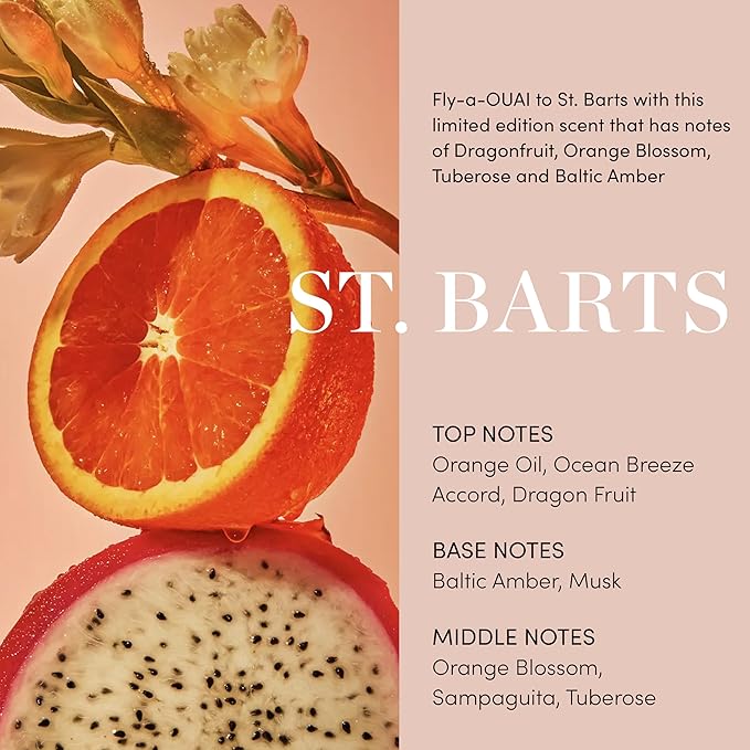 OUAI Body Cleanser, St. Barts - Foaming Body Wash with Jojoba Oil and Rosehip Oil to Hydrate, Nurture, Balance and Soften Skin - Paraben, Phthalate and Sulfate Free Skin Care Products - 10 Oz-VivaGrace Women