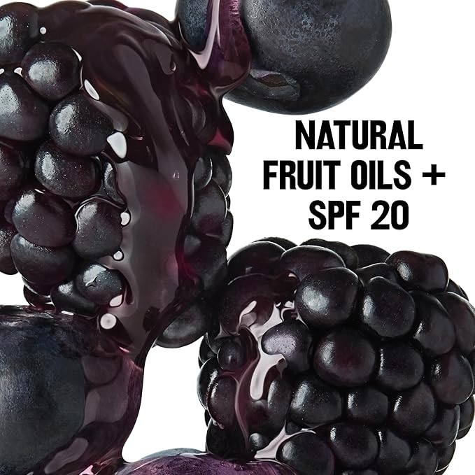 Revlon Lip Balm, Kiss Tinted Lip Balm, Face Makeup with Lasting Hydration, SPF 20, Infused with Natural Fruit Oils, 035 Berry Burst, 0.09 Oz (Pack of 2)-VivaGrace Women