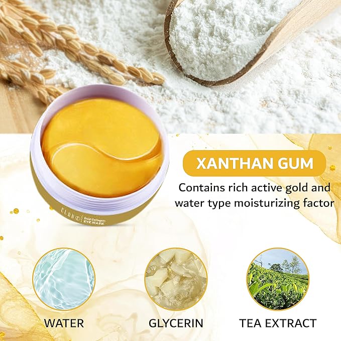 32 Pairs 24K Gold Under Eye Patches - Dark Circle & Puffy Eye Treatment - Anti-Aging Hydrogel for Wrinkle Reduction & Skin Rejuvenation - Reduces Wrinkles & Freshens Skin-VivaGrace Women