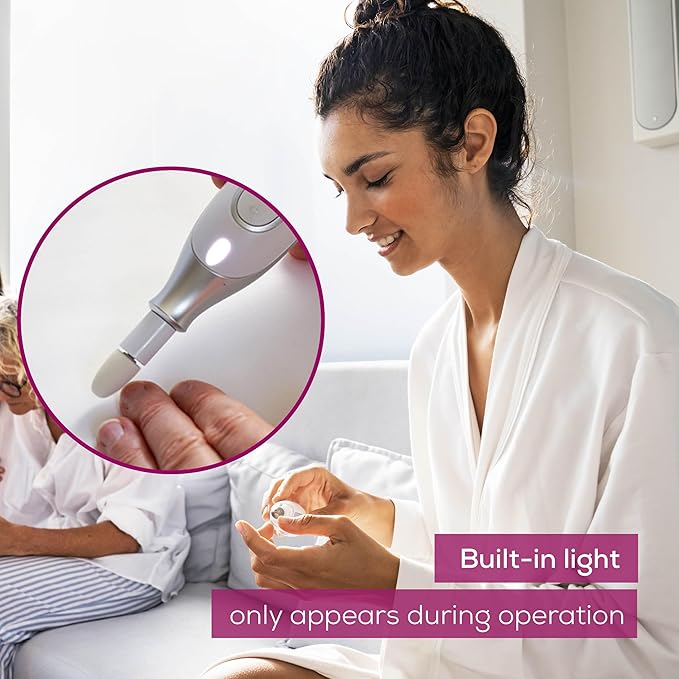 Beurer MP42 Nail Drill, 7-in-1 Nail Kit with Strong Sapphire Nail Drill Bits, Electric Nail File and Nail Buffer Includes Bright LED Light, Pedicure Kit and Manicure Set with Storage Case-VivaGrace Women