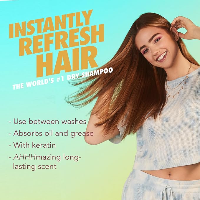 Batiste Dry Shampoo for Blonde Hair, Refresh Hair and Absorb Oil Between Washes, Waterless Shampoo for Added Hair Texture and Body, 5.71 oz-VivaGrace Women