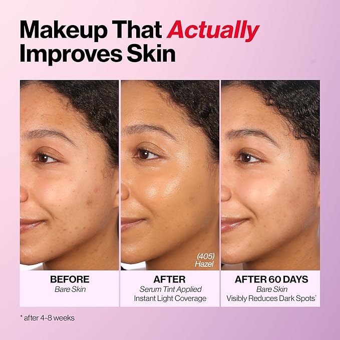 Revlon Illuminance Tinted Serum, Triple Hyaluronic Acid, Evens Out Skin Tone Over Time and Hydrates All Day, SPF 15, 409 Brulee, 0.94 fl oz.-VivaGrace Women