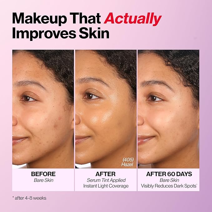 Revlon Illuminance Tinted Serum, Triple Hyaluronic Acid, Evens Out Skin Tone Over Time and Hydrates All Day, SPF 15, 601 Soft Nutmeg, 0.94 fl oz.-VivaGrace Women