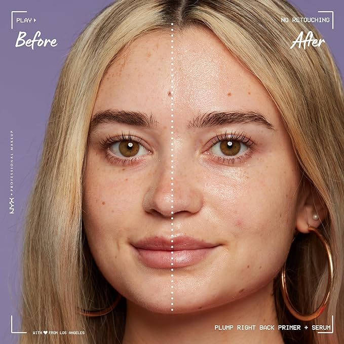 NYX PROFESSIONAL MAKEUP Plump Right Back Plumping Serum & Primer, With Hyaluronic Acid-VivaGrace Women