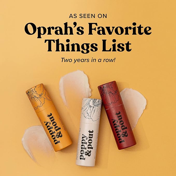 Poppy & Pout Marshmallow Creme Jumbo Lip Balm | All Natural Lip Balms & Moisturizers | Hydrates with Beeswax, Vitamin E, Organic Coconut Oil | Cruelty-Free | Lip Balm in Recyclable Cardboard Tube-VivaGrace Women