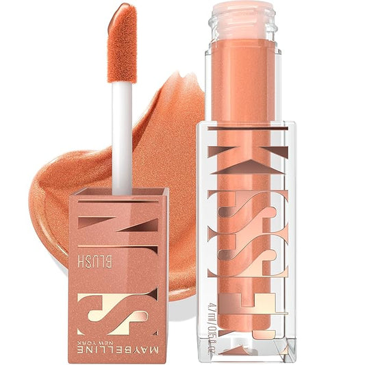 Maybelline Sunkisser Multi-Use Liquid Blush and Bronzer, Blendable, Longwear, Glowy Make Up, Sun Tempt, 1 Count-VivaGrace Women