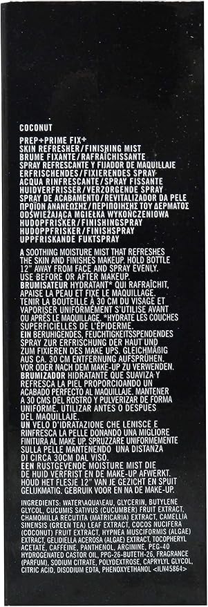 Mac Prep and Prime Fix Plus Skin Refresher Finishing Mist (Scent Coconut) 3.4 Ounces-VivaGrace Women