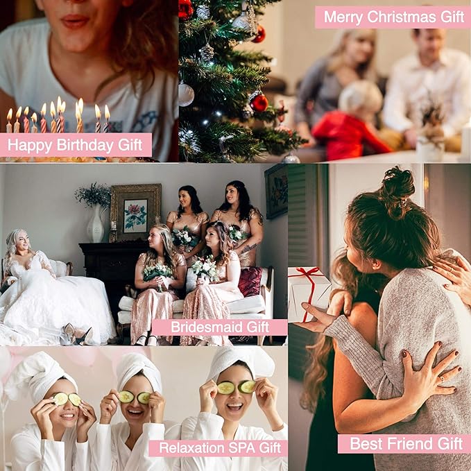 Gift Box for Women, Self Care Gifts for Women, Unique Gifts for Mom, Sister, Aunt, Grandma, Best Friends, Birthday Gifts for Women, Gift Basket, Spa Beauty Skincare Sets, Mother’s Day Gifts-VivaGrace Women