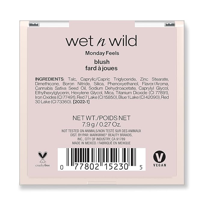wet n wild Mood Blush Complexion Enhancer Monday Feels, Natural Coffee Infused-VivaGrace Women