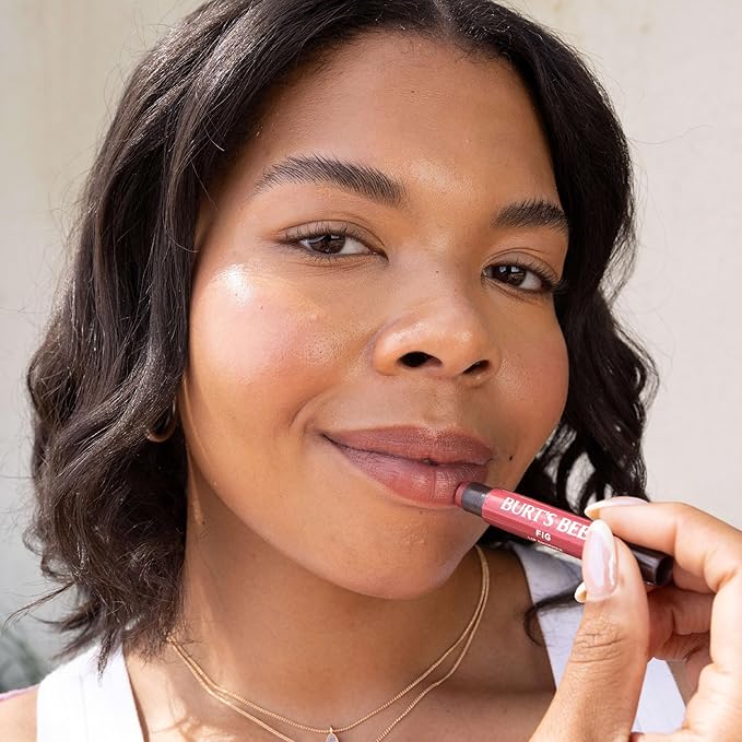 Burt's Bees Lip Shimmer Pink Collection, Tinted Lip Balm Stick, Moisturizing for All Day Hydration with Natural Glowy Pigmented Finish & Buildable Color, 3 Shades; Value Pack, 3 Tubes x 0.09 Oz-VivaGrace Women