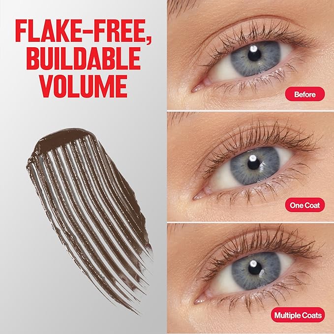 Revlon ColorStay Full Time Mascara, Volumizing Eye Makeup, 24 Hour Wear, Clump-Proof, Smudge-Proof, Flake-Proof, 403 Natural Brown
