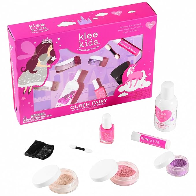 Luna Star Naturals Klee Kids Natural Mineral Makeup 6 Piece Kit, Queen Fairy-VivaGrace Women