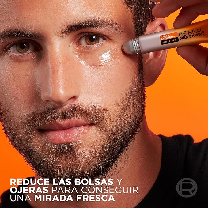 L'Oreal Paris Men Expert Gel Ultra Moisturising Anti-Fatigue Hydra Energetic – 10 ml Eye Roll-On-VivaGrace Women