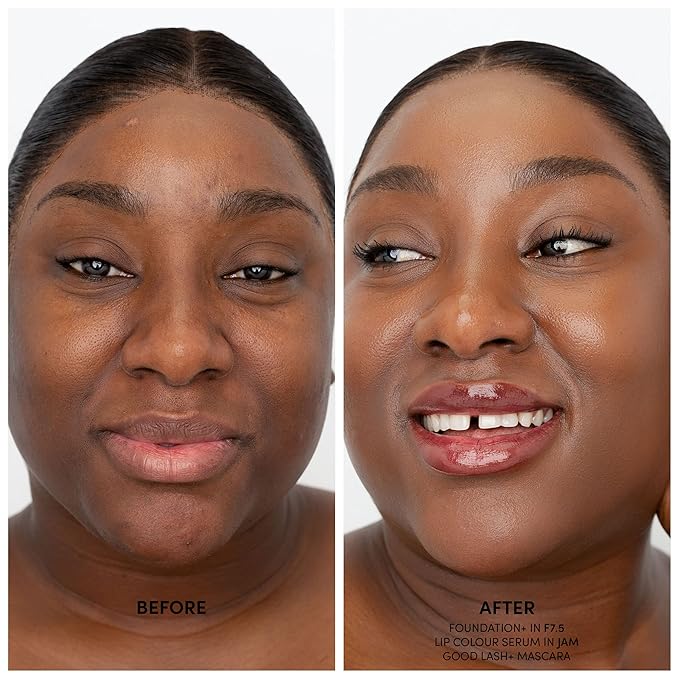Fitglow Beauty - Natural Foundation+ Photo-Filtering Foundation | Vegan, Woman-Owned Clean Beauty (F8 - Rich Deep, Neutral Undertones)-VivaGrace Women