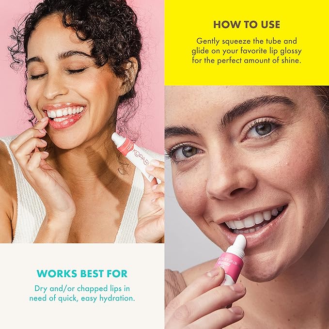 Kopari Coconut Lip Glossy Clear - Hydrating and Moisturizing Coconut Oil, Vitamin E and Shea Butter Lip Gloss With 100% Organic Coconut Oil, Non GMO, Vegan Sulfate Free (2 Pack)-VivaGrace Women