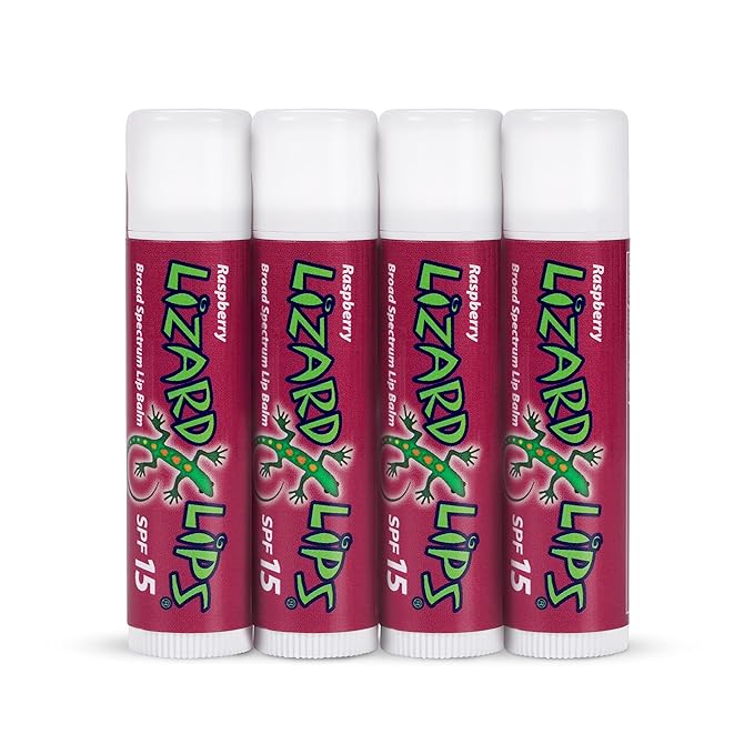 Lizard Lips SPF 15 Lip Balm (Raspberry)-VivaGrace Women