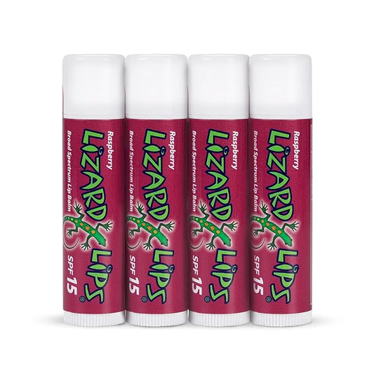 Lizard Lips SPF 15 Lip Balm (Raspberry)-VivaGrace Women