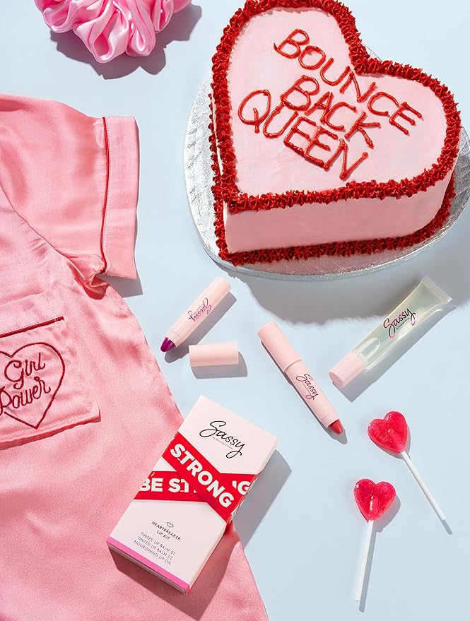 Sassy by Savannah Chrisley Breakup Collection Lip Kit - Contains 2 Balms and Oil to Enhance Your Pout - Nourishing Formulas for Everyday Wear - Luscious and Smoother Results - Heartbreaker - 3 pc-VivaGrace Women