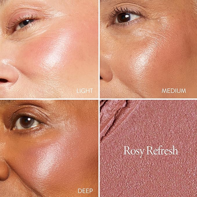 LAURA GELLER NEW YORK The Wonder Balm Complexion Enhancer - Hydrating Weightless Subtle Hint of Color + Glow for Mature Skin - Vegan Squalane - Apply to Cheeks & Lips (03 Rosy Refresh)-VivaGrace Women