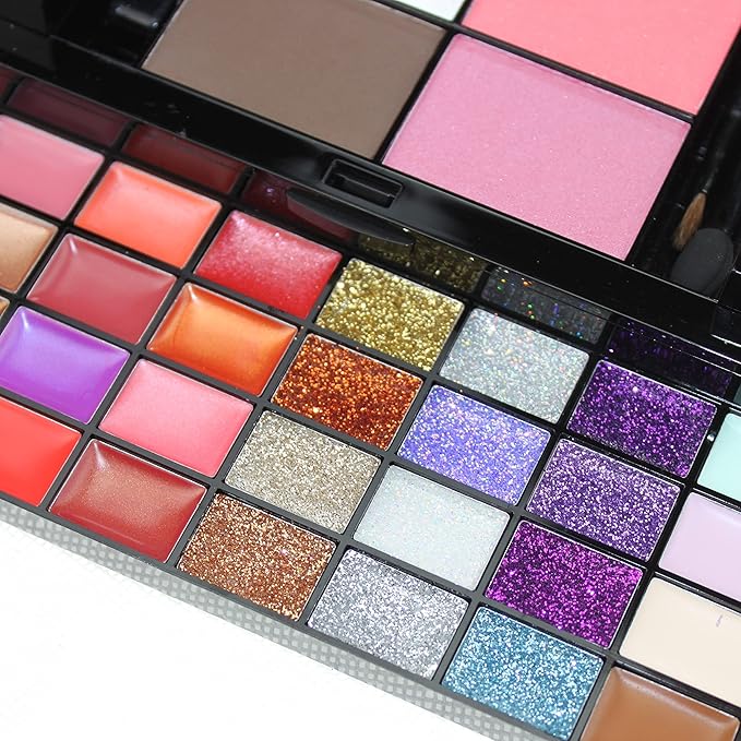 Makeup Kit for Women Full Kit Eyeshadow Facial Blusher Eyebrow Powder Face Concealer Powder Eyeliner Pencil Ultimate Color Combination 74 Colors Makeup Set Combination Palette-VivaGrace Women