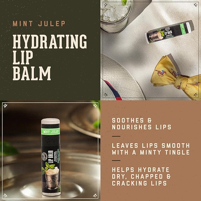 18.21 Man Made Lip Balm - Mint Julep Flavor, Lip Protectant Hydrates & Moisturizes with Beeswax, Cocoa Butter & Vitamin E - For chapped and dry lips-VivaGrace Women